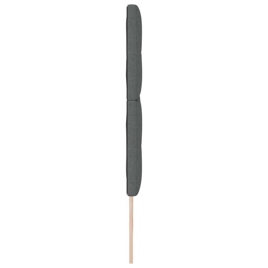 vidaXL Κεφαλάρι με κεφαλάρι Σκούρο γκρι 180 cm ύφασμα