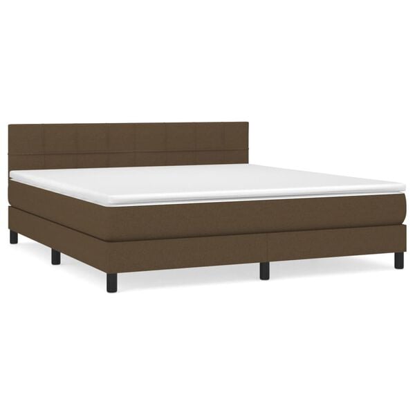vidaXL &Kappa;&rho;&epsilon;&beta;ά&tau;&iota; Boxspring &mu;&epsilon; &Sigma;&tau;&rho;ώ&mu;&alpha; &Sigma;&kappa;&omicron;ύ&rho;&omicron; &Kappa;&alpha;&phi;έ 180x200 &epsilon;&kappa; &Upsilon;&phi;&alpha;&sigma;&mu;ά&tau;&iota;&nu;&omicron;