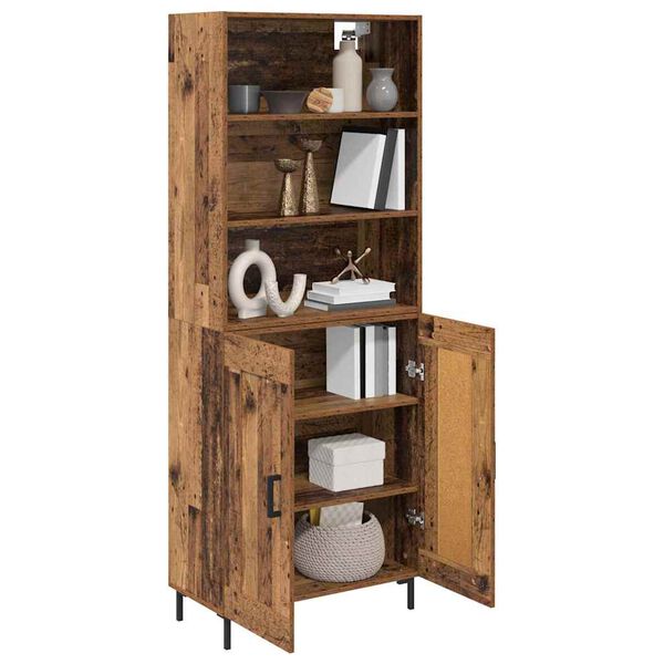 vidaXL Highboard &Pi;&alpha;&lambda;&iota;ό &xi;ύ&lambda;&omicron; 69,5 x 34 x 180 &epsilon;&kappa;. &Epsilon;&pi;&epsilon;&xi;&epsilon;&rho;&gamma;&alpha;&sigma;&mu;έ&nu;&omicron; &xi;ύ&lambda;&omicron;