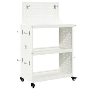 vidaXL &Kappa;&alpha;&rho;ό&tau;&sigma;&iota; &epsilon;&rho;&gamma;&alpha;&lambda;&epsilon;ί&omega;&nu; &Lambda;&epsilon;&upsilon;&kappa;ό 65 x 35 x 111 &epsilon;&kappa; &Psi;&upsilon;&chi;&rho;ή&sigmaf; έ&lambda;&alpha;&sigma;&eta;&sigmaf; &chi;ά&lambda;&upsilon;&beta;&alpha;&sigmaf;