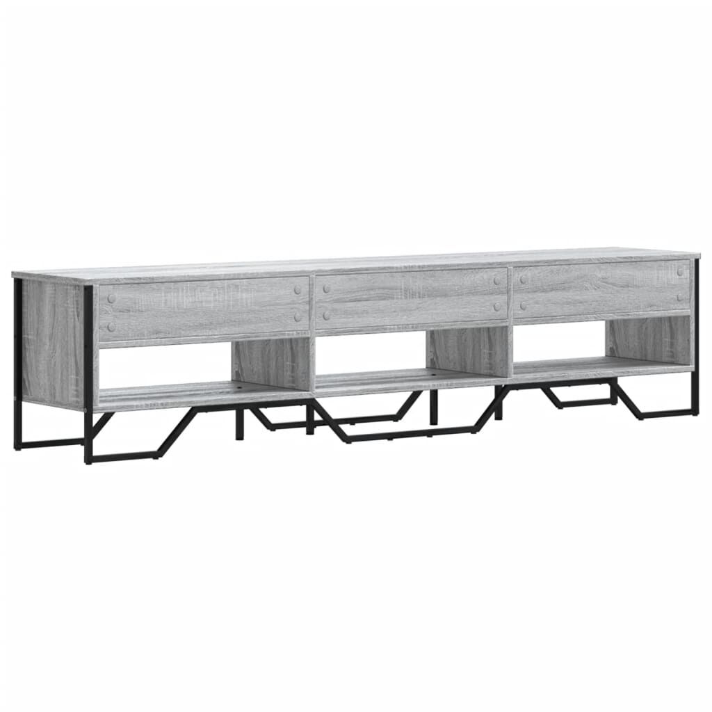 vidaXL Έπιπλο Τηλεόρασης Γκρι Sonoma 180x34x41 εκ. από Επεξεργ. Ξύλο