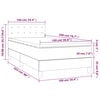 vidaXL &Kappa;&rho;&epsilon;&beta;ά&tau;&iota; Boxspring &mu;&epsilon; &Sigma;&tau;&rho;ώ&mu;&alpha; & LED &Alpha;&nu;.&Gamma;&kappa;&rho;&iota; 100x200 &epsilon;&kappa;. &Beta;&epsilon;&lambda;&omicron;ύ&delta;&iota;&nu;&omicron;
