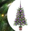 vidaXL &Chi;&rho;&iota;&sigma;&tau;&omicron;&upsilon;&gamma;&epsilon;&nu;&nu;&iota;ά&tau;&iota;&kappa;&omicron; &Delta;έ&nu;&tau;&rho;&omicron; &mu;&epsilon; 150 LED &mu;&epsilon; &beta;ά&sigma;&eta; &Pi;&rho;ά&sigma;&iota;&nu;&omicron; 90 cm PE