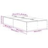 vidaXL Σκελετός Κρεβατιού Γκρι sonoma 100 x 200 cm Επεξεργασμένο ξύλο