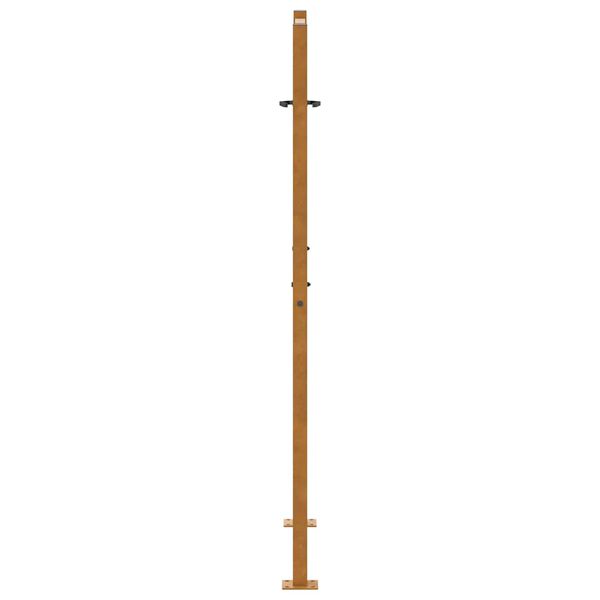vidaXL Πύλη κήπου 105x155 cm από καιρικό χάλυβα Light Design