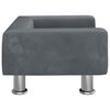 vidaXL Καναπές Παιδικός Σκούρο Γκρι 50 x 40 x 26,5 εκ. από Βελούδο
