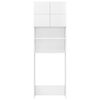 vidaXL Ντουλάπι Πλυντηρίου Γυαλιστερό Λευκό 64 x 25,5 x 190 εκ.
