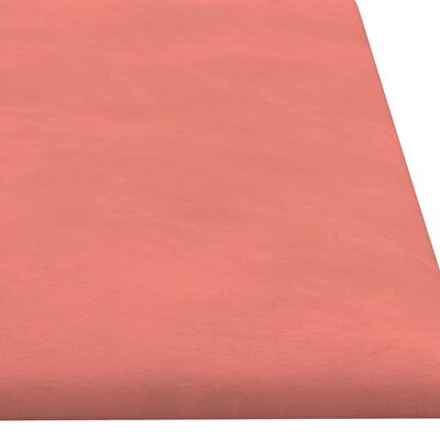vidaXL Πάνελ Τοίχου 12 τεμ. Ροζ 60x15 εκ. 1,08 μ² Βελούδινα