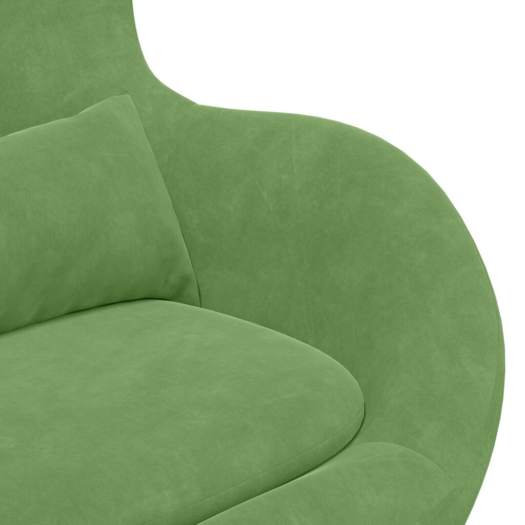 vidaXL Πολυθρόνα Αυγού Light Green Velvet