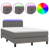 vidaXL &Kappa;&rho;&epsilon;&beta;ά&tau;&iota; Boxspring &mu;&epsilon; &Sigma;&tau;&rho;ώ&mu;&alpha; & LED &Gamma;&kappa;&rho;&iota; 120x190 &epsilon;&kappa;. &Sigma;&upsilon;&nu;&theta;. &Delta;έ&rho;&mu;&alpha;