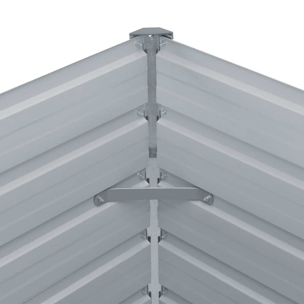 vidaXL Ζαρντινιέρα Ψηλή Ανθρακί 160x80x45 εκ. Γαλβανισμένος Χάλυβας
