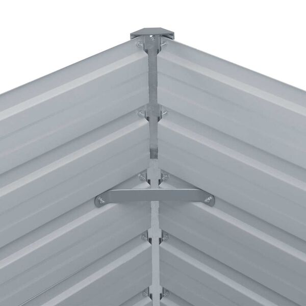 vidaXL Ζαρντινιέρα Ψηλή Ανθρακί 160x80x45 εκ. Γαλβανισμένος Χάλυβας