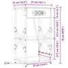 vidaXL Κομοδίνο Sonoma Δρυς 41 x 31 x 76 εκ. Επεξεργασμένο ξύλο