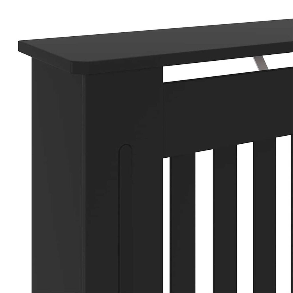 vidaXL Καπάκι Καλοριφέρ 2 pcs Μαύρο 78 x 19 x 81.5 cm
