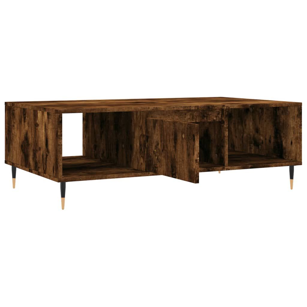 vidaXL Τραπεζάκι Σαλονιού Καπνιστή Δρυς 104x60x35 εκ. Επεξεργ. Ξύλο