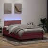vidaXL &Kappa;&rho;&epsilon;&beta;ά&tau;&iota; Boxspring &mu;&epsilon; &Sigma;&tau;&rho;ώ&mu;&alpha; & LED &rho;&omicron;&zeta; 120x220 cm &Beta;&epsilon;&lambda;&omicron;ύ&delta;&iota;&nu;&omicron;