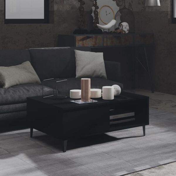 vidaXL Τραπεζάκι Σαλονιού Μαύρο 90 x 60 x 35 εκ. από Μοριοσανίδα