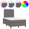 vidaXL &Kappa;&rho;&epsilon;&beta;ά&tau;&iota; Boxspring &mu;&epsilon; &Sigma;&tau;&rho;ώ&mu;&alpha; & LED &Gamma;&kappa;&rho;&iota; 120x200 &epsilon;&kappa;. &Sigma;&upsilon;&nu;&theta;. &Delta;έ&rho;&mu;&alpha;