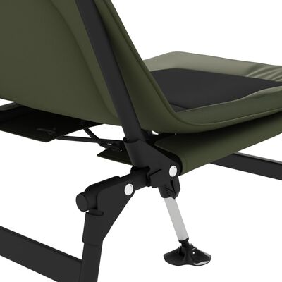 vidaXL Καρέκλα Ψαρέματος με Ρυθμιζ. Πόδια Λάσπης Πτυσσόμενη Πράσινη