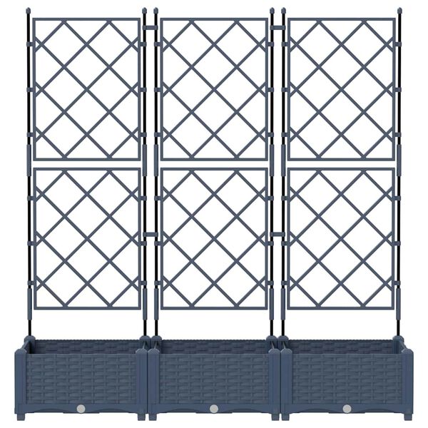 vidaXL &Gamma;&lambda;ά&sigma;&tau;&rho;&alpha; &Kappa;ή&pi;&omicron;&upsilon; 3 pcs &Gamma;&kappa;&rho;&iota; 120 x 40 x 125,5 &epsilon;&kappa;. &Alpha;&tau;&sigma;ά&lambda;&iota;