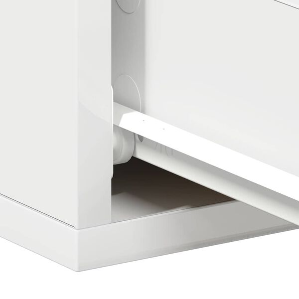 vidaXL Κομοδίνο Κρεμαστό Λευκό 40 x 30 x 15 εκ. από Επεξεργασμένο Ξύλο