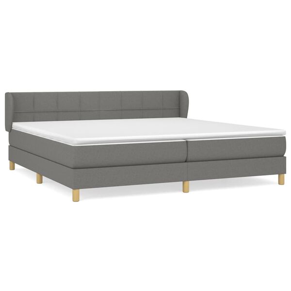 vidaXL &Kappa;&rho;&epsilon;&beta;ά&tau;&iota; Boxspring &mu;&epsilon; &Sigma;&tau;&rho;ώ&mu;&alpha; &Sigma;&kappa;&omicron;ύ&rho;&omicron; &Gamma;&kappa;&rho;&iota; 200x200 &epsilon;&kappa;. &Upsilon;&phi;&alpha;&sigma;&mu;ά&tau;&iota;&nu;&omicron;