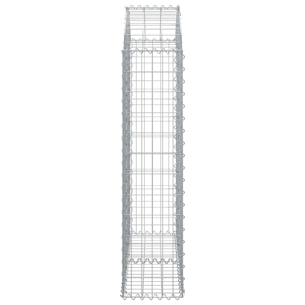 vidaXL Συρματοκιβώτιο Τοξωτό 100x30x120/140εκ. από Γαλβανισμένο Χάλυβα