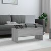 vidaXL Τραπεζάκι Σαλονιού ΓκριSonoma102x50,5x46,5εκ.Επεξεργασμένο Ξύλο