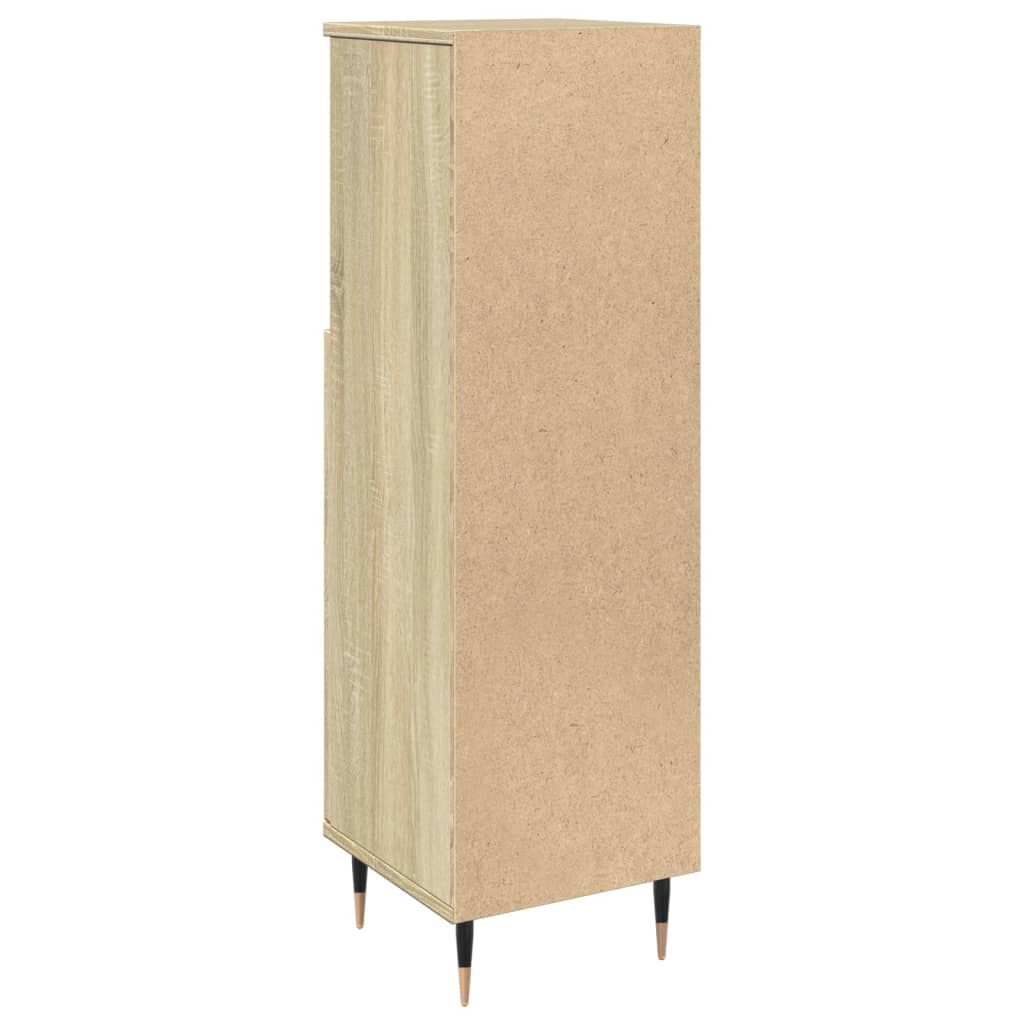 vidaXL Ντουλάπι Μπάνιου Sonoma Δρυς 30x30x100 εκ. Επεξεργασμένο Ξύλο