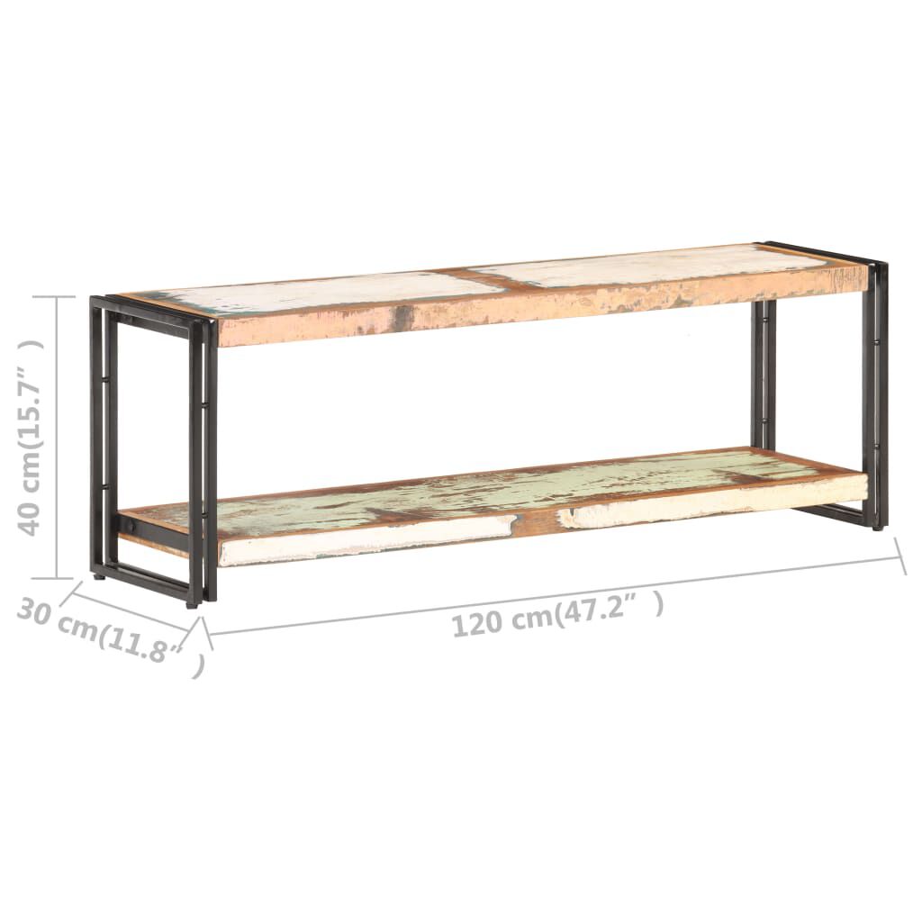 vidaXL Έπιπλο Τηλεόρασης 120 x 30 x 40 εκ. από Μασίφ Ανακυκλωμένο Ξύλο