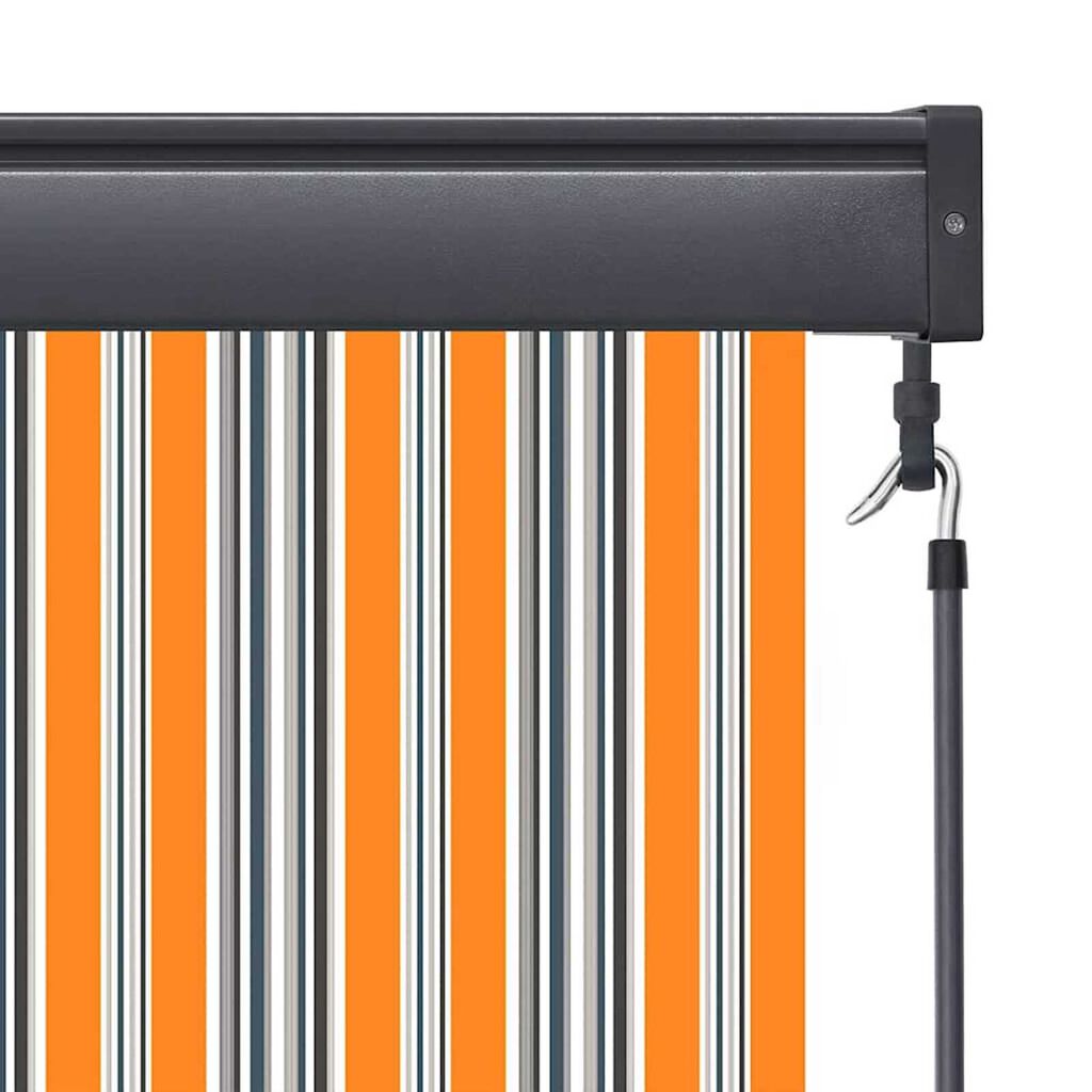 vidaXL Εξωτερικό ρολό Ριγέ Κίτρινο και μπλε 180 x 250 cm ύφασμα