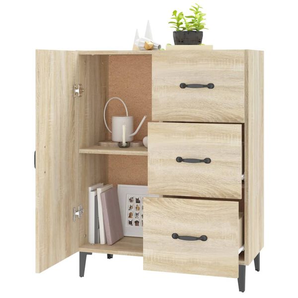 vidaXL Ντουλάπι Sonoma Δρυς 69,5 x 34 x 90 εκ. από Επεξεργασμένο Ξύλο