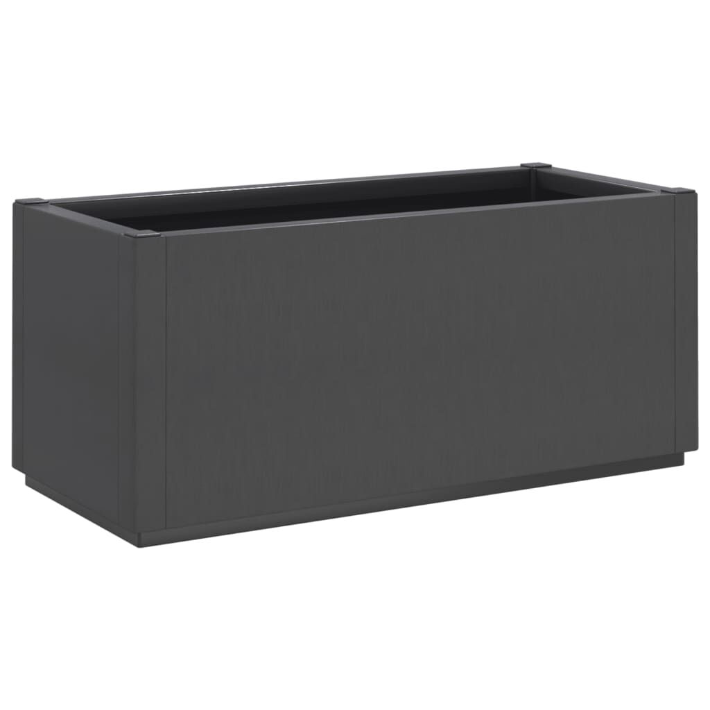 vidaXL Ζαρντινιέρα Κήπου Σκούρο Γκρι 80x36x35 εκ. Πολυπροπυλένιο