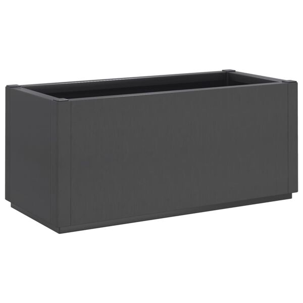vidaXL Ζαρντινιέρα Κήπου Σκούρο Γκρι 80x36x35 εκ. Πολυπροπυλένιο