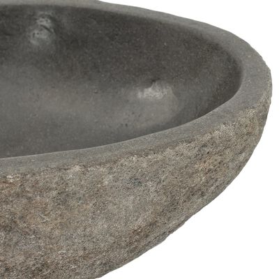 vidaXL Νιπτήρας River Stone Οβάλ 29-38 εκ.