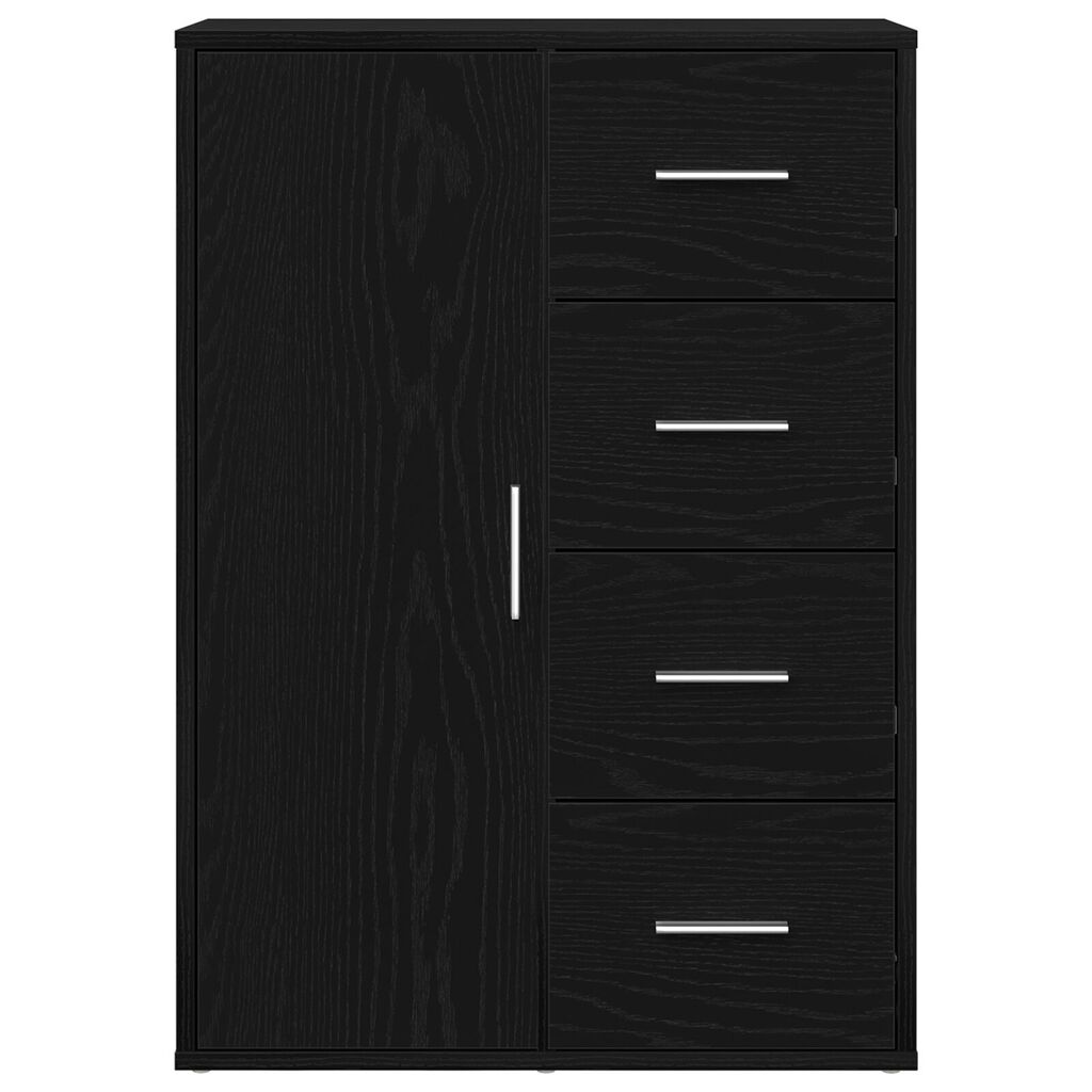 vidaXL Μπουφές Μαύρος Δρυς 60x31x84 εκ. Επεξεργασμένο Ξύλο