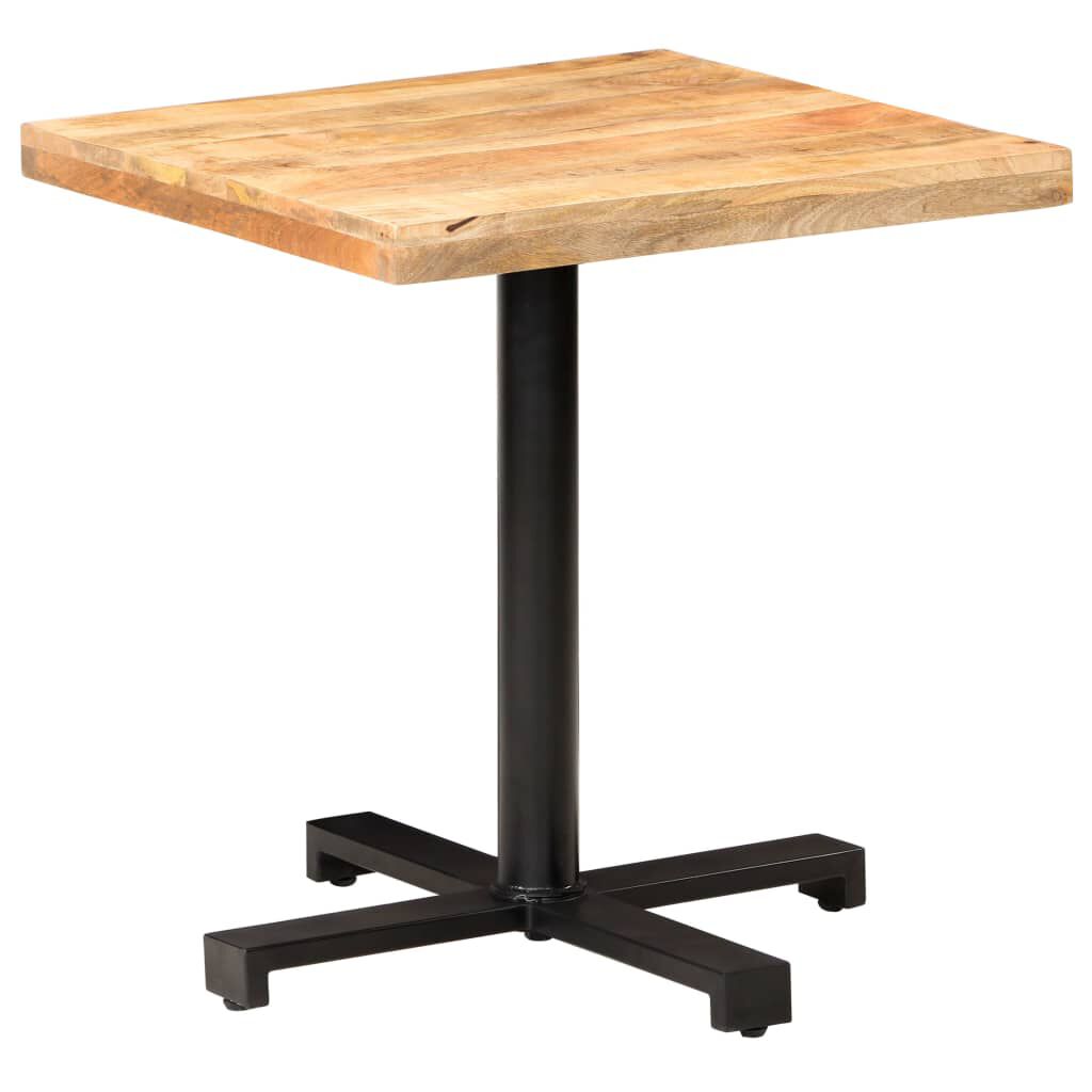 vidaXL Τραπέζι Bistro Τετράγωνο 70x70x75 εκ. Ακατέργαστο Ξύλο Μάνγκο