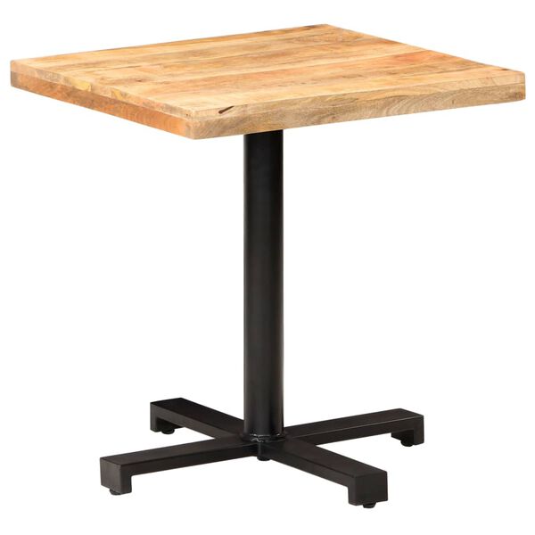 vidaXL Τραπέζι Bistro Τετράγωνο 70x70x75 εκ. Ακατέργαστο Ξύλο Μάνγκο