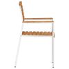 vidaXL Καρέκλα Κήπου 6 pcs Καφέ 56 x 54.5 x 87 εκ. Μασίφ ξύλο teak