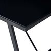 vidaXL Τραπεζαρία Μαύρη 180 x 90 x 75 εκ. από Ψημένο Γυαλί