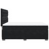 vidaXL Κρεβάτι Boxspring με Στρώμα Μαύρο 140x190 εκ. Βελούδινο