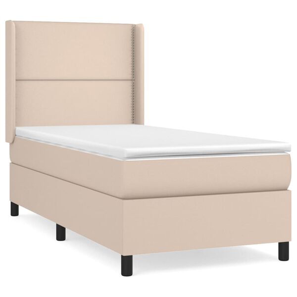 vidaXL &Kappa;&rho;&epsilon;&beta;ά&tau;&iota; Boxspring &mu;&epsilon; &Sigma;&tau;&rho;ώ&mu;&alpha; &Kappa;&alpha;&pi;&omicron;&upsilon;&tau;&sigma;ί&nu;&omicron; 100x200&epsilon;&kappa;.&alpha;&pi;ό &Sigma;&upsilon;&nu;&theta;.&Delta;έ&rho;&mu;&alpha;