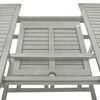 vidaXL Τραπέζι Κήπου Γκρι 200 x 100 x 75 εκ. από Μασίφ Ξύλο Ακακίας
