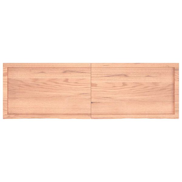 vidaXL Επιφ Τραπεζιού Αν Καφέ 160x50x(2-4)εκ. Επεξ. Μασίφ Ξύλο Δρυός
