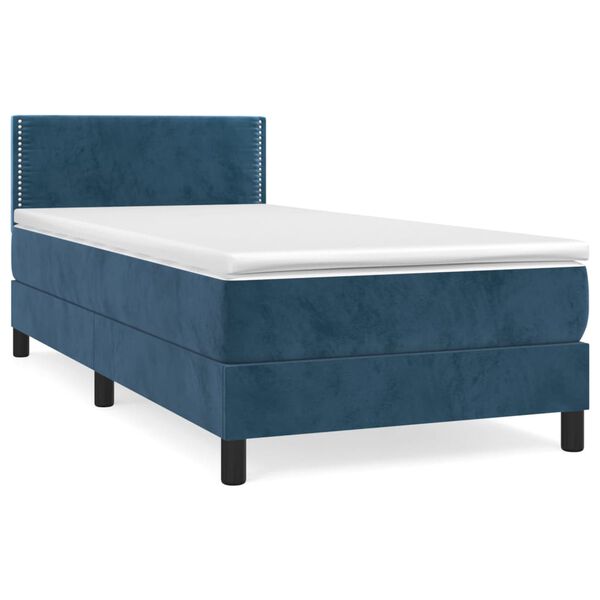 vidaXL &Kappa;&rho;&epsilon;&beta;ά&tau;&iota; Boxspring &mu;&epsilon; &Sigma;&tau;&rho;ώ&mu;&alpha; &Sigma;&kappa;&omicron;ύ&rho;&omicron; &Mu;&pi;&lambda;&epsilon; 90x200 &epsilon;&kappa;. &Beta;&epsilon;&lambda;&omicron;ύ&delta;&iota;&nu;&omicron;