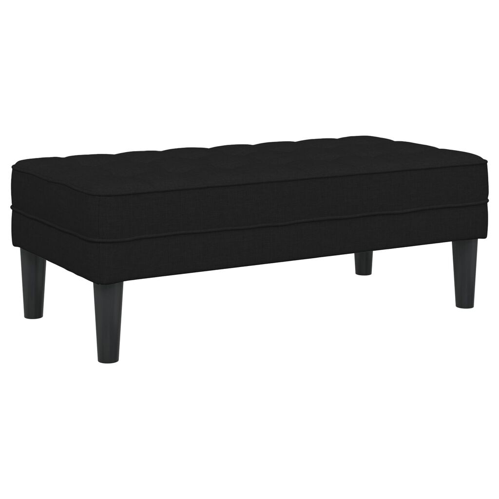 vidaXL Παγκάκι Μαύρο 113x57x39 εκ Υφάσματος