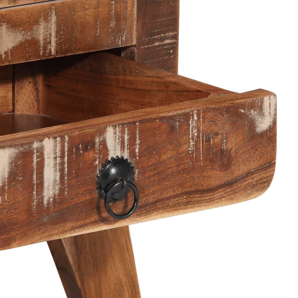 vidaXL Κομοδίνο 2 τεμάχια 37x32x50 cm Στερεό ξύλο ανακυκλωμένο