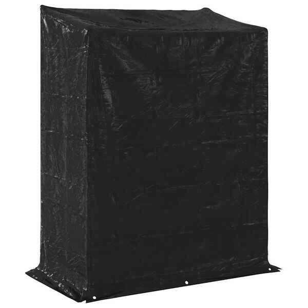 vidaxL Ράφι για καυσόξυλα με κάλυμμα βροχής 150x80x200 εκ.