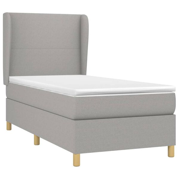 vidaXL &Kappa;&rho;&epsilon;&beta;ά&tau;&iota; Boxspring &mu;&epsilon; &Sigma;&tau;&rho;ώ&mu;&alpha; &Alpha;&nu;&omicron;&iota;&chi;&tau;ό &Gamma;&kappa;&rho;&iota; 90x200 &epsilon;&kappa;. &Upsilon;&phi;&alpha;&sigma;&mu;ά&tau;&iota;&nu;&omicron;
