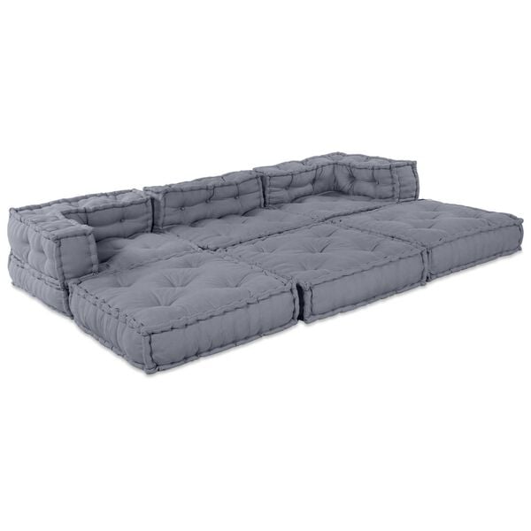 vidaXL Μαξιλάρι 3 pcs Γκρι 70 x 70 x 54 εκ Πολυεστέρας